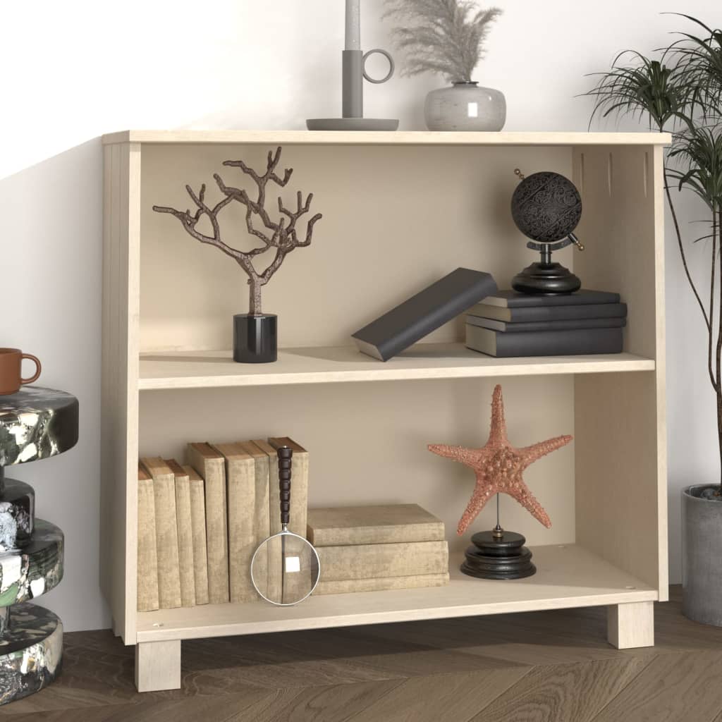 vidaXL Komoda HAMAR, medovo hnedá 85x35x80 cm, borovicový masív