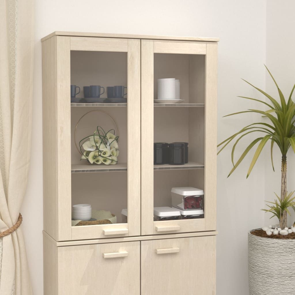 vidaXL Nadstavec na komodu HAMAR, medovo hnedý 85x35x100 cm, borovica