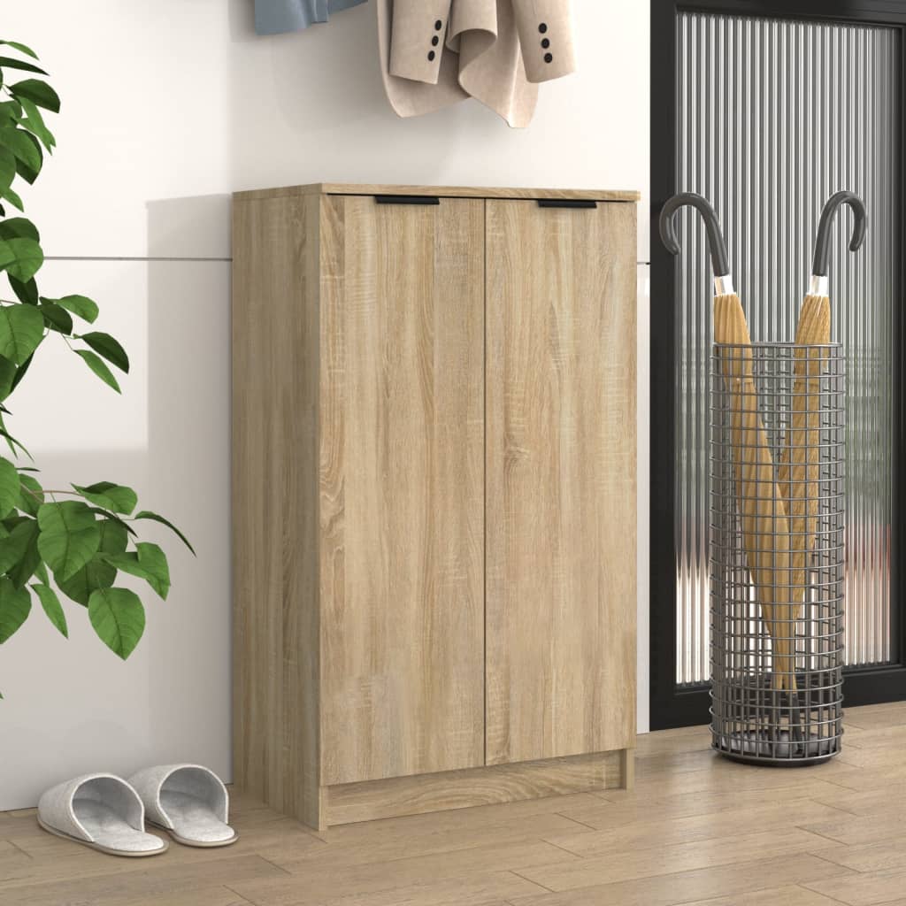 vidaXL Botník dub sonoma 59x35x100 cm spracované drevo
