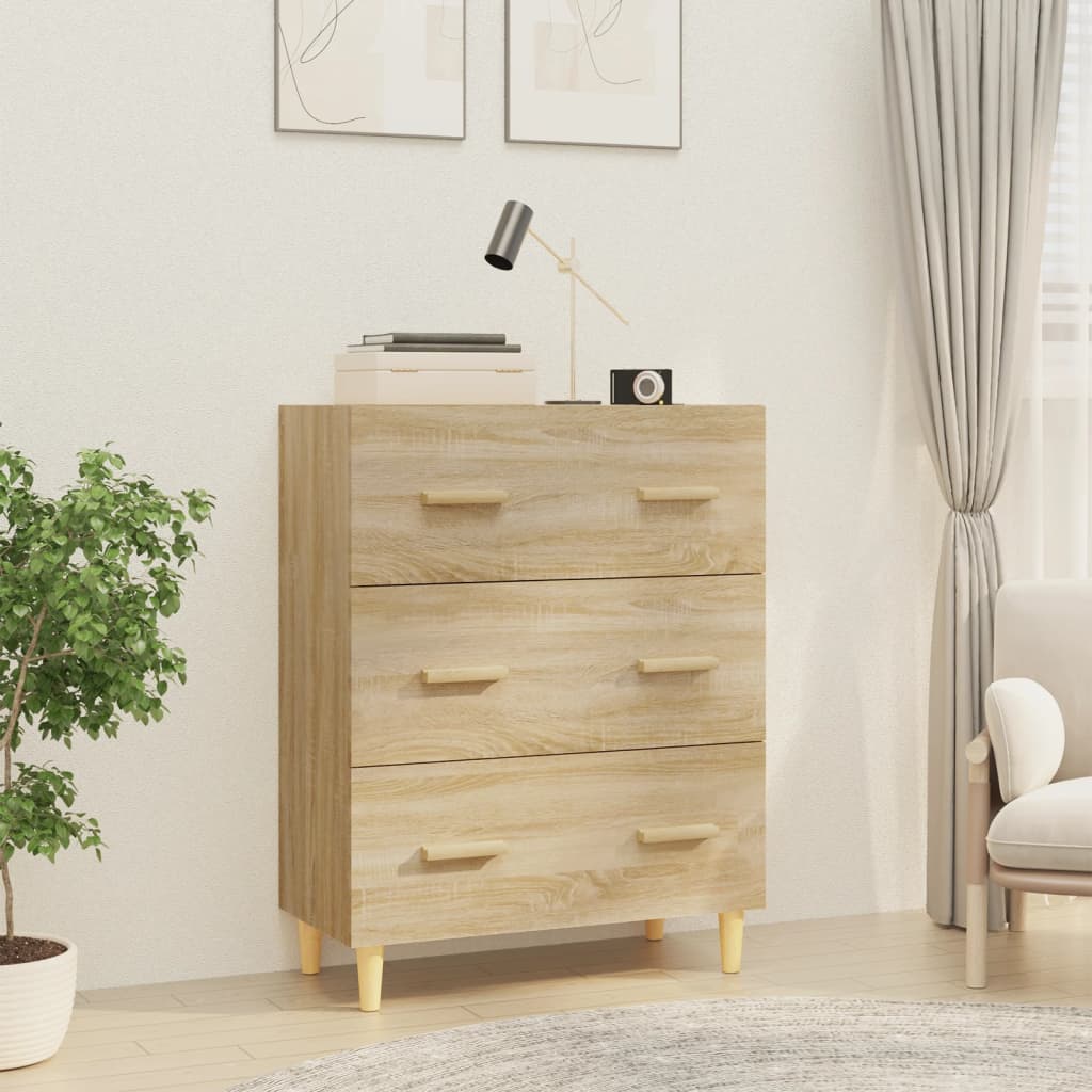 vidaXL Komoda dub sonoma 70x34x90 cm spracované drevo