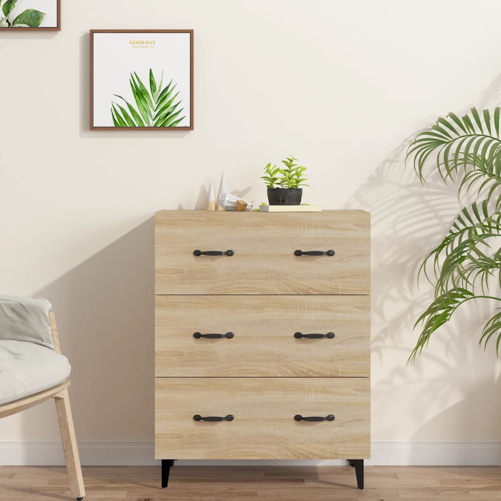 vidaXL Komoda dub sonoma 69,5x34x90 cm kompozitné drevo