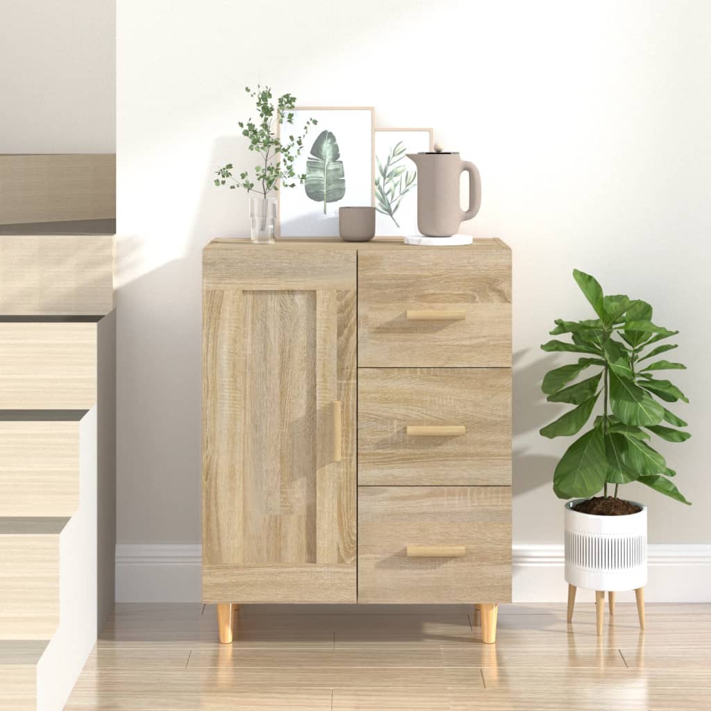 vidaXL Komoda vo farbe dubu sonoma 69,5x34x90 cm spracované drevo