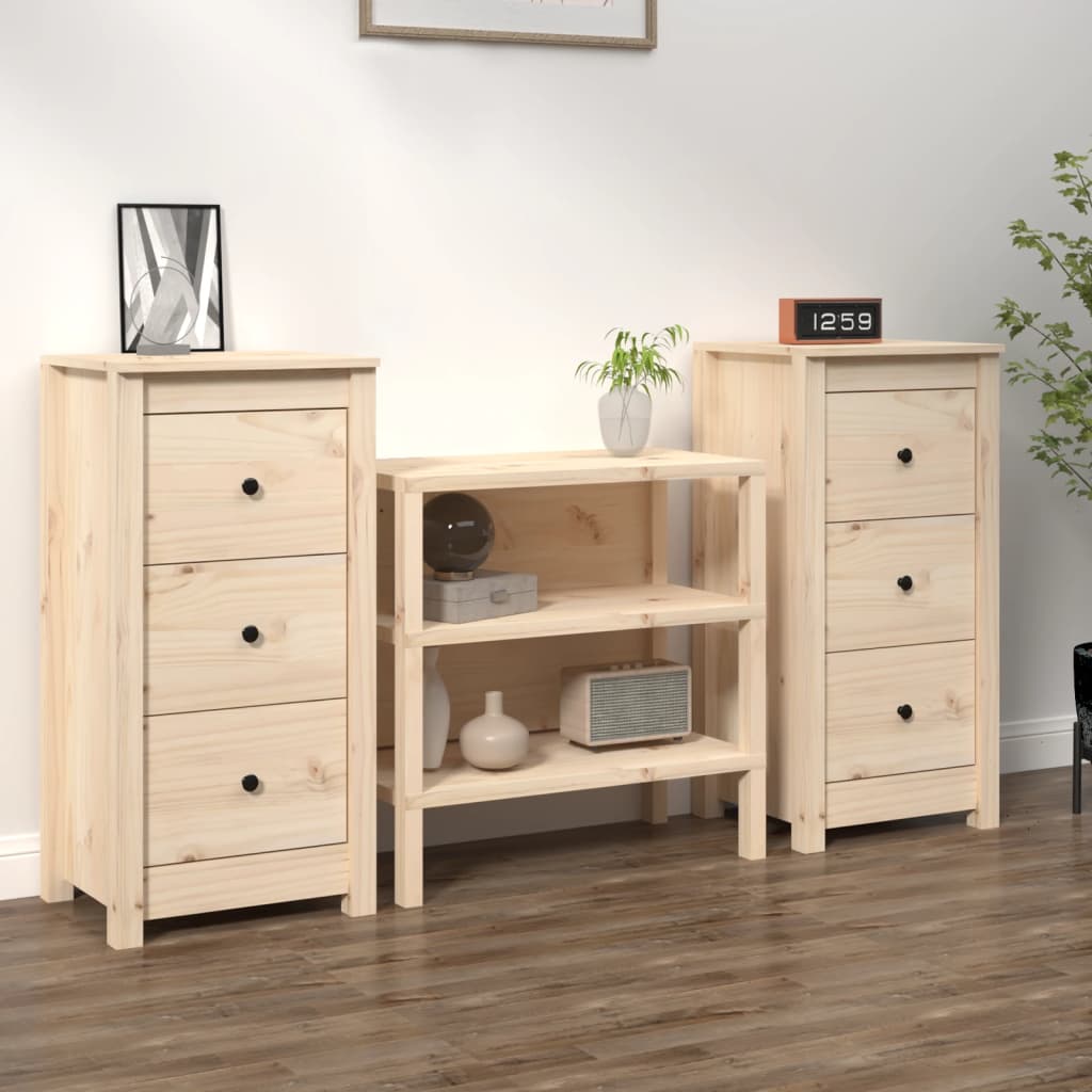 vidaXL Komody 2 ks 40x35x80 cm borovicový masív