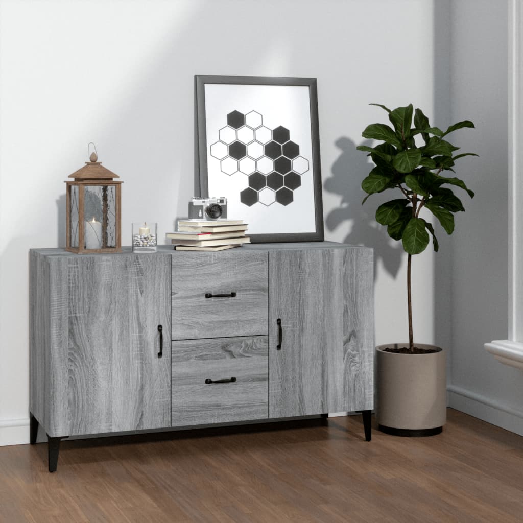vidaXL Komoda, sivá sonoma 100x36x60 cm, kompozitné drevo