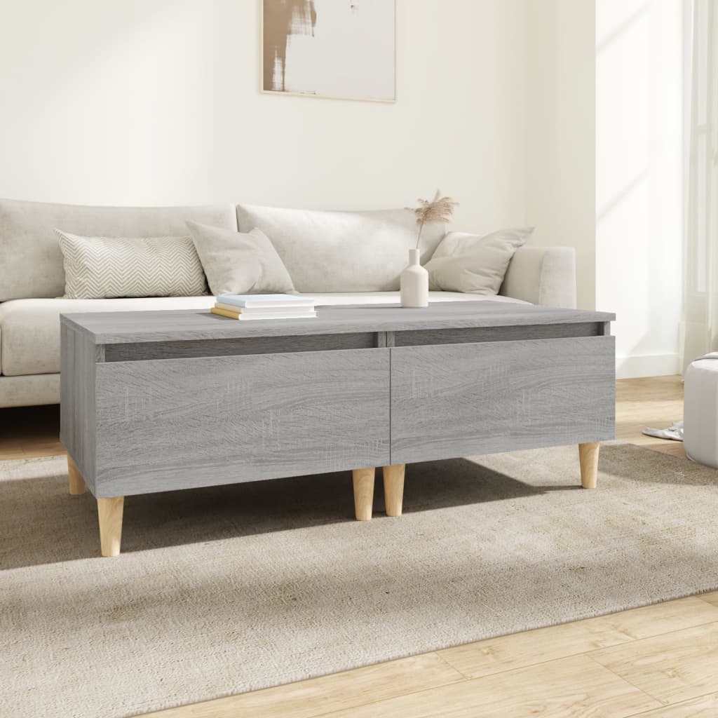 vidaXL Bočné stolíky 2 ks sivé sonoma 50x46x35 spracované drevo