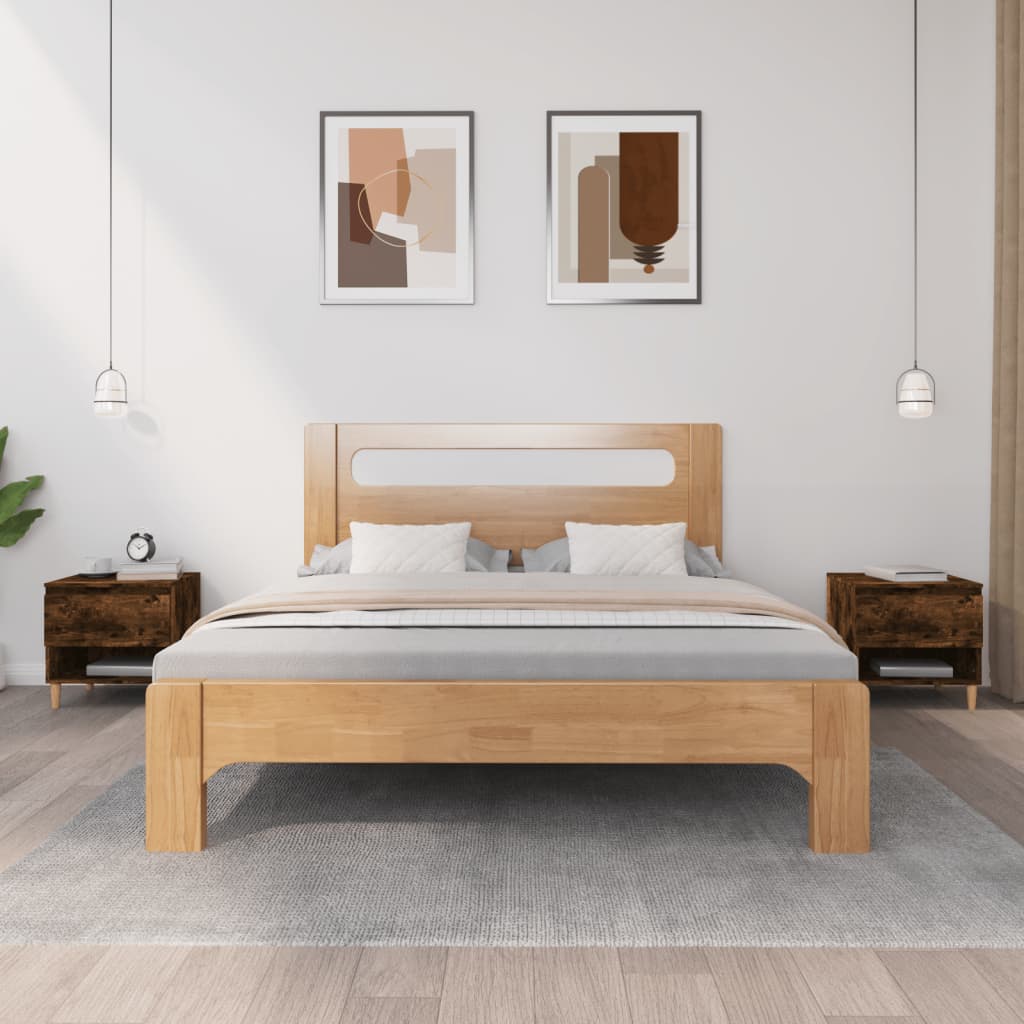 vidaXL Nočné stolíky 2 ks dymový dub 50x46x50 spracované drevo