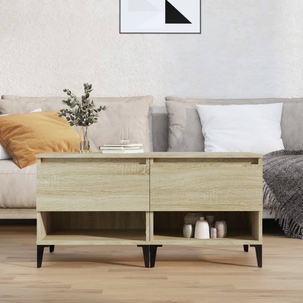 vidaXL Bočné stolíky 2 ks dub sonoma 50x46x50 spracované drevo