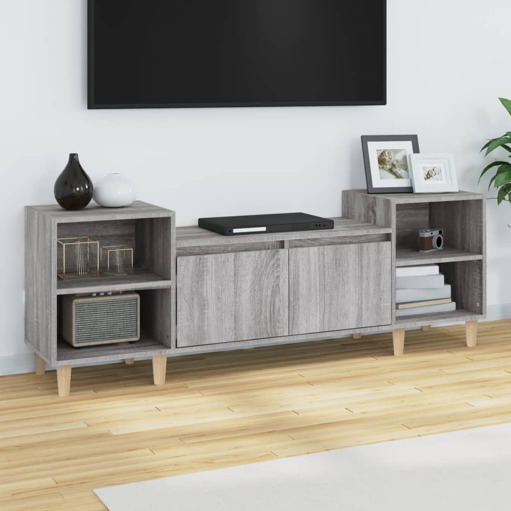vidaXL TV skrinka sivý dub sonoma 160x35x55 cm spracované drevo