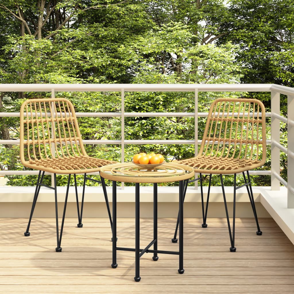 vidaXL Záhradné stoličky 2 ks 48x62x84 cm PE Rattan
