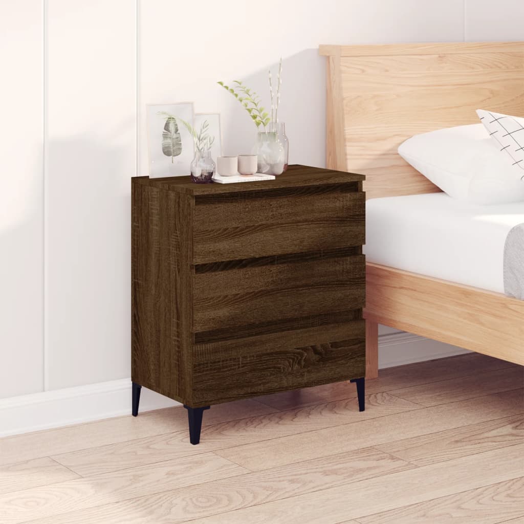 vidaXL Komoda hnedý dub 60x35x70 cm spracované drevo