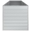 vidaXL Vyvýšený záhradný záhon 320x80x77 cm pozinkovaná oceľ strieborný