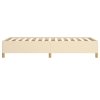 vidaXL Posteľný rám krémový 90x200 cm látka