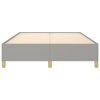 vidaXL Posteľný rám bledosivý 140x190 cm látka