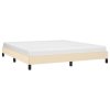 vidaXL Posteľný rám krémový 180x200 cm látka