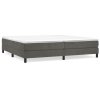 vidaXL Posteľný rám na boxspring tmavosivý 200x200 cm zamat