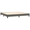 vidaXL Posteľný rám na boxspring tmavosivý 200x200 cm zamat