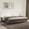 vidaXL Posteľný rám na boxspring tmavosivý 200x200 cm zamat