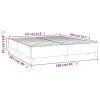 vidaXL Rám na boxspring posteľ tmavosivý 160x200 cm zamat