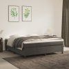 vidaXL Rám na boxspring posteľ tmavosivý 160x200 cm zamat