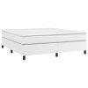 vidaXL Rám na boxspring posteľ, biely 160x200 cm, umelá koža