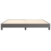 vidaXL Rám na boxspring posteľ, sivý 200x200 cm, umelá koža