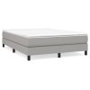 vidaXL Posteľný rám na boxspring bledosivý 140x190 cm látka