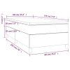 vidaXL Posteľný rám boxspring s matracom čierny 90x190 cm látka