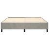 vidaXL Posteľný rám na boxspring bledosivý 180x200 cm zamat