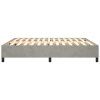 vidaXL Posteľný rám na boxspring bledosivý 180x200 cm zamat