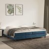 vidaXL Posteľný rám na boxspring tmavomodrý 200x200 cm zamat