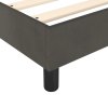 vidaXL Posteľný rám boxspring s matracom tmavosivý 180x200 cm zamat