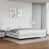 vidaXL Rám na boxspring posteľ, biely 200x200 cm, umelá koža