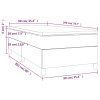 vidaXL Posteľný rám boxspring s matracom modrý 90x200 cm látka