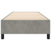 vidaXL Posteľný rám na boxspring bledosivý 80x200 cm, zamat
