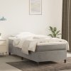 vidaXL Posteľný rám na boxspring bledosivý 80x200 cm, zamat