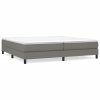 vidaXL Rám na boxspring posteľ tmavosivý 200x200 cm látka