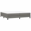 vidaXL Rám na boxspring posteľ tmavosivý 200x200 cm látka