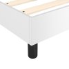 vidaXL Rám na boxspring posteľ, biely 140x190 cm, umelá koža