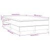 vidaXL Posteľný rám boxspring s matracom čierny 120x200 cm zamat
