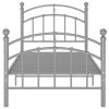 vidaXL Posteľný rám sivý kovový 100x200 cm