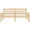 vidaXL Posteľný rám, borovicový masív 140x200 cm