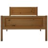 vidaXL Posteľný rám borovicový masív medovo hnedý 100x200 cm