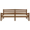vidaXL Posteľný rám, medovo hnedý, borovicový masív 160x200 cm