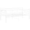 vidaXL Rám rozkladacej pohovky biely kovový 90x200 cm