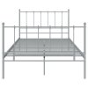 vidaXL Posteľný rám sivý kov 120x200 cm