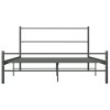 vidaXL Posteľný rám, sivý, kov 160x200 cm