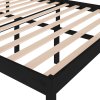 vidaXL Posteľ pre seniorov, čierna 150x200 cm, veľkosť King, borovica