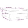 vidaXL Posteľný rám boxspring s matracom čierny 140x190 cm zamat