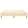 vidaXL Rám na boxspring krémový látka 140x190 cm