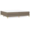 vidaXL Rám na boxspring posteľ sivohnedý 200x200 cm látka